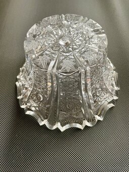 Krištálová brúsená misa s priemerom 20cm - 3