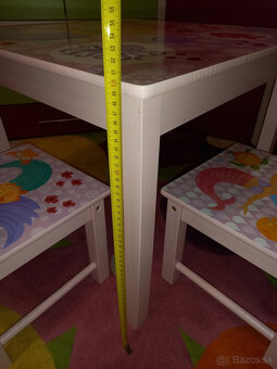 Drevený stolík a stoličky - 3