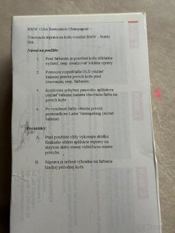 Tónovacia sada na kožu BMW CHAMPAGNER - 3