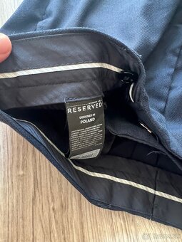oblekové nohavice Reserved Slim Fit – veľkosť 48, modré - 3