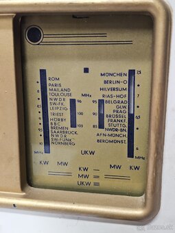 TE-KA-DE Z483 》Starožitné elektronkové radio 》bakelit Tekade - 3