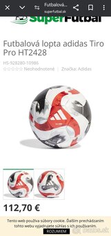 Futbalová lopta adidas Tiro Pro HT2428 - 3