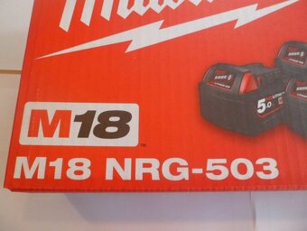 Nová AKU sada Milwaukee M18 NRG-503 - 3