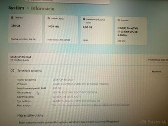 Notebook HP EliteBook 8460p i5-2540M/8GB RAM/256GB SSD - 3