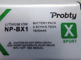 4 kusy batérie NP-BX1 - 3