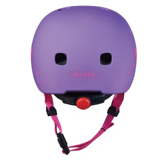 Detská prilba Micro led Floral purple velkosť S - 3