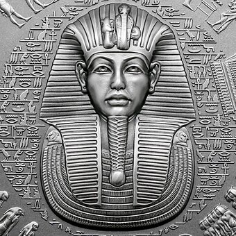 Stříbrná mince 3 oz Tutanchamonova hrobka 2022 Antique Stand - 3