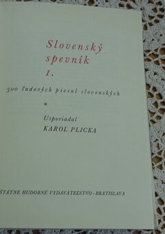 K.Plicka: Slovenský spevník, 1.vydanie 1961 - 3