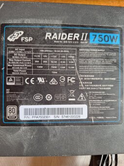 Počítačoví zdroj FSP Fortron Raider II 750 - 3