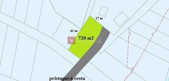 Predaj pozemok 720m2 (41mx17m) Pavčina Lehota-Liptovský Mi - 3