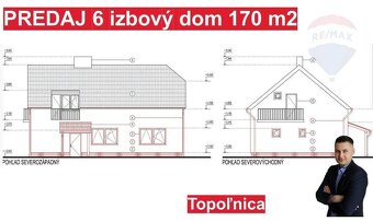 Na predaj 6-izbový domu 170 m2 s dvojgarážou 72 m2 v obci To - 3