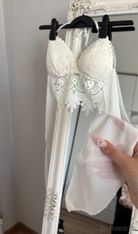Hačkovany croptop / plavky - 3