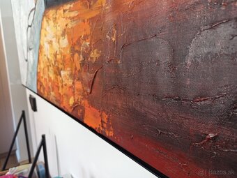 Moderny abstrakt c.2 olejomalba 100x140 v 3d hlinikovom rame - 3