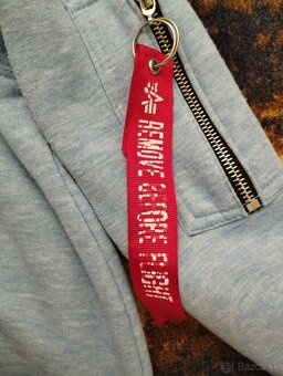 Modra mikina Alpha idustries - S - 3