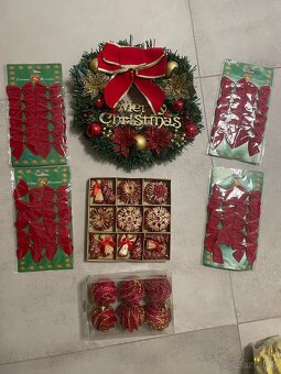 Vianočné ozdoby červené - 3