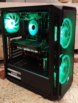 Herný výkonný PC-Ryzen 5+RTX 2080-8GB OC+32 GB RAM+NVMe+ARGB - 3