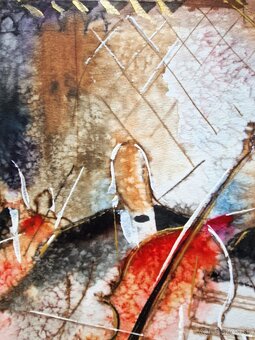 Michael Rosenwein (UNIKAT-akvarel) Abstraktný expresionizmus - 3