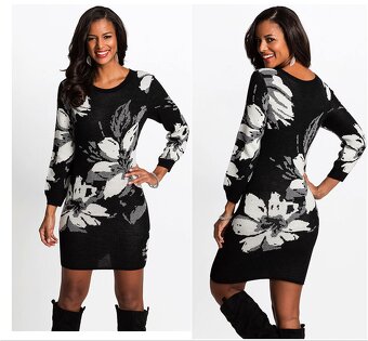 Pletené šaty UNI - 3