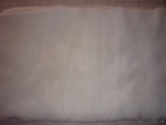 Plyšová tkanina LESKYMO - biela - 3