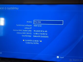 GoldHEN SONY PlayStation slim + 2x ovládač - 3