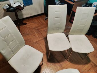 Solicky biele kozene 4ks - 3