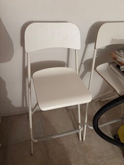 ikea skladacie stolicky franklin biele - 3