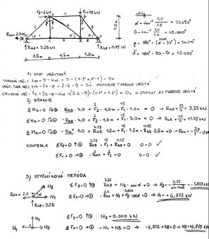 Doučovanie/Zadanie Statika, Pružnosť, Mechanika - Stavbári - 3