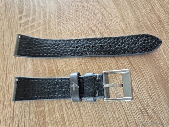 kožený remienok 20mm šedý genuine leather - 3