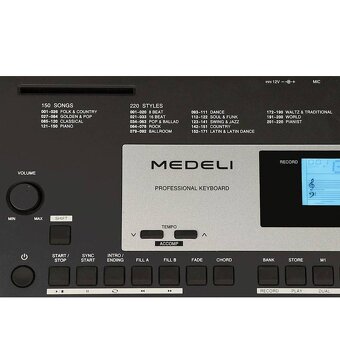 keyboard , klávesy M331 Medeli - 3