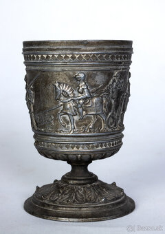 Starožitný cínový pohár - 3