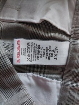 Šedé káro nohavice - 3