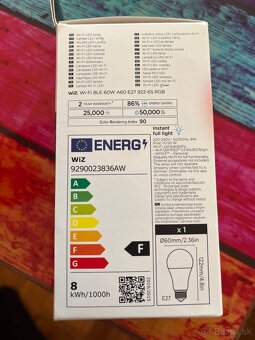 Smart žiarovka Wiz wifi LED RGB E27 - 3