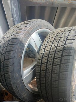 4ks alu disky orig. Seat 5x112 R18 pneu celoročne 7mm - 3
