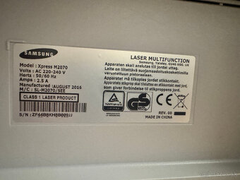 Multifunkčná laserová tlačiareň Samsung Xpress M2070 - 3