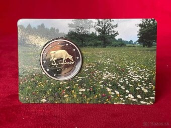 Pamätna 2€ minca Lotyšško 2015 coincard - 3