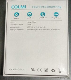 Smart ring COLMI R03 Gold velkost 10 19,8mm - 3