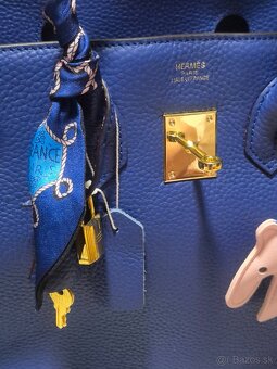 Nova luxusna kožená kabelka Hermes Birkin Electric Blue - 3
