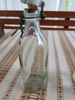 Predám starú nádobku na atrament+starú fľašu - 3