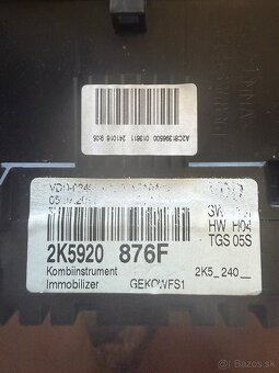 Volkswagen Caddy Speedometer (instrument cluster) 2K5920876F - 3