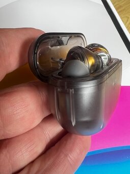 Bezdrôtové slúchadlá Soundpeats Capsule3 Pro Transparent Bla - 3