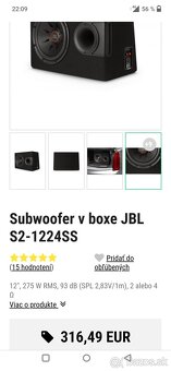 Subwoofer jbl plus zosilovac - 3