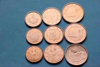 euromince San Marino a Monako Vatikan v UNC - 3