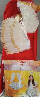 Mikuláš čiapka, brada, anjelské  krídla - 3