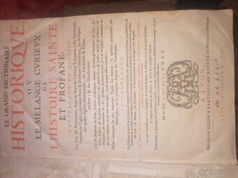 Super RARITA Historický slovník z roku 1674 od Moreri - 3