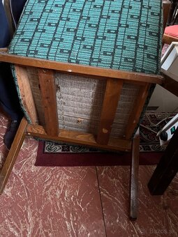 Retro calunene kreslo - 3