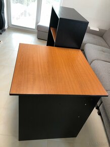 Kancelársky stôl 80cm s regálom - 3