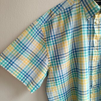 Gant Alassio Bay Poplin károvaná košeľa krátky rukáv XXL - 3