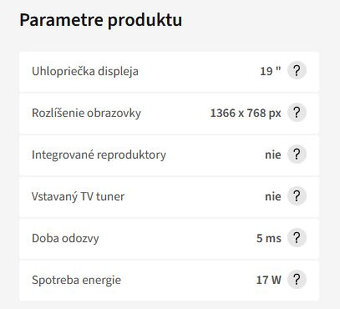 BENQ LCD monitor 19" , Kosice - 3