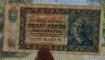 10 Ks, 1939, Ab1, SPECIMEN, Slovenský štat - 3