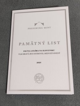 Fauna a Flóra 3,33 - pamätný list - 3